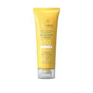 کرم ضد آفتاب سینره بدون رنگ مناسب پوست چرب و جوش دار SPF50 حجم 50 میل 