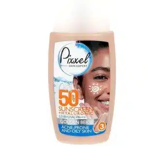 کرم ضد آفتاب رنگی چرب و جوشدار SPF50 پیکسل